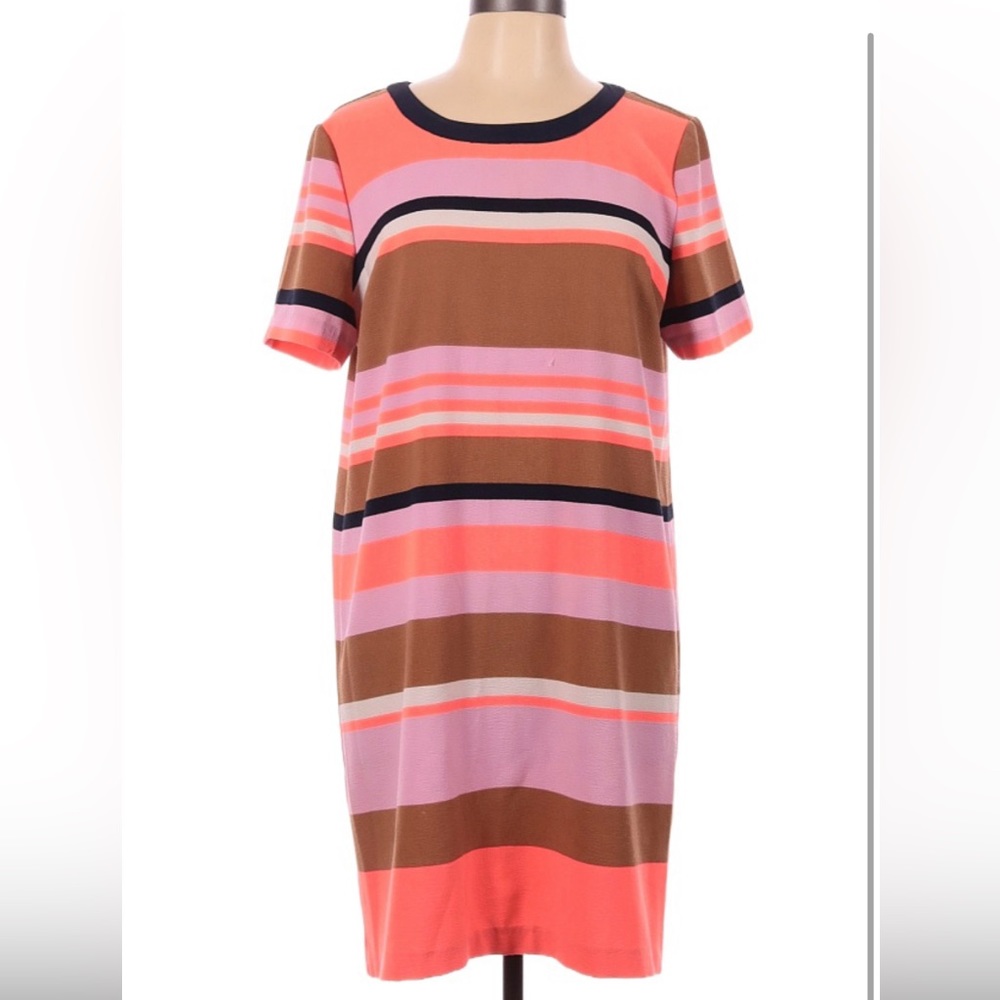 Gibson Latimer Stripe Shift Dress Size M